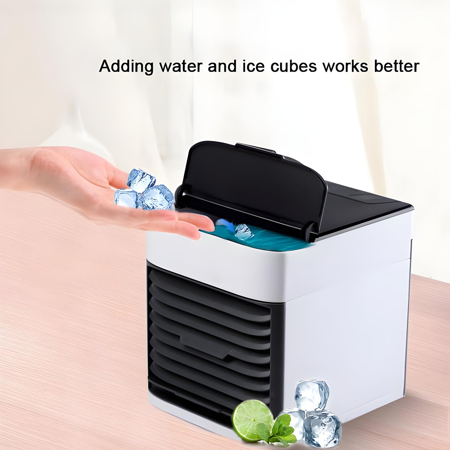 Portable USB Air Conditioner Fan – Mini Cooler with Humidifier